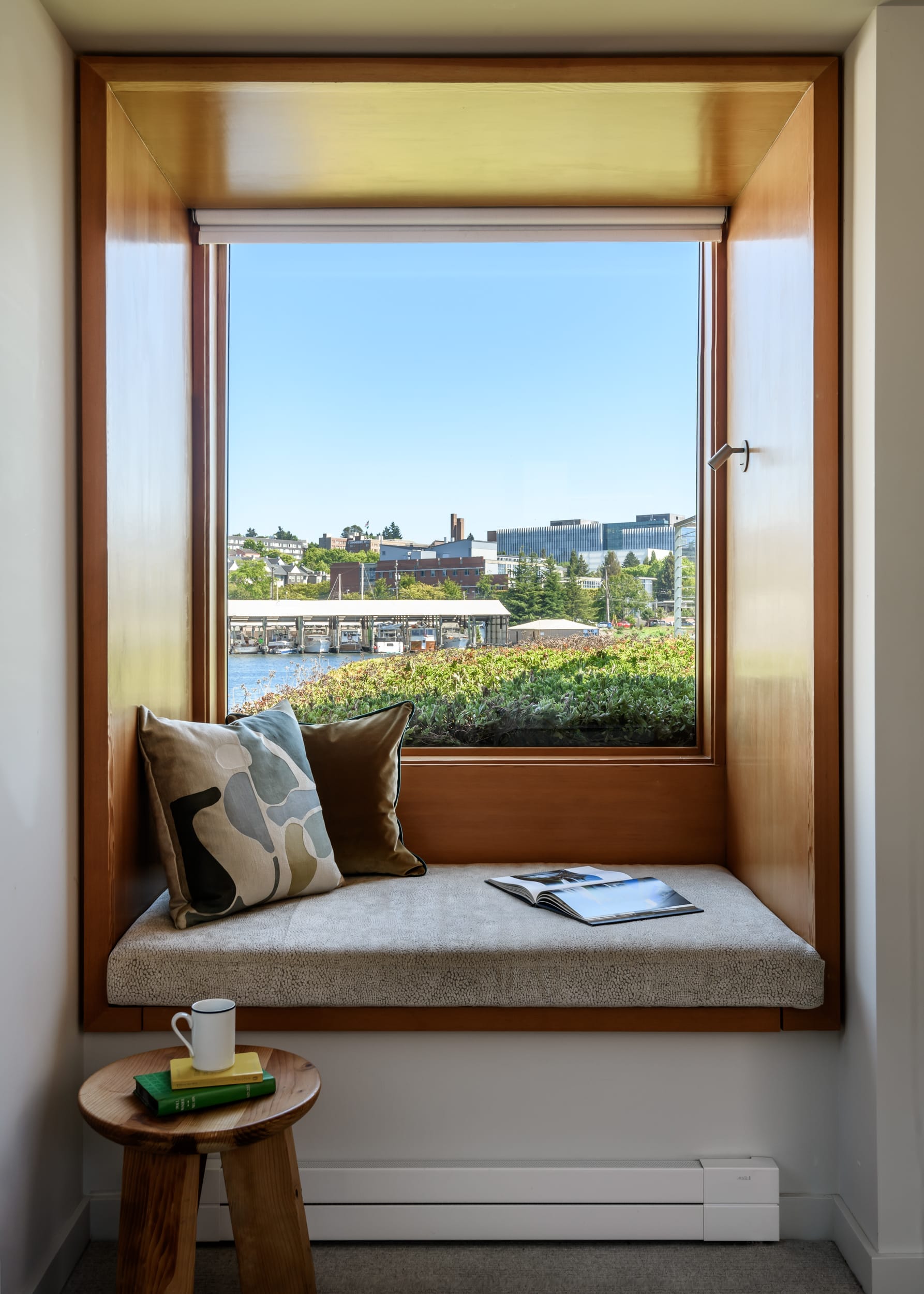A window seat in a room with a view.